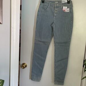 Old Navy Blue Striped Skinny Pants